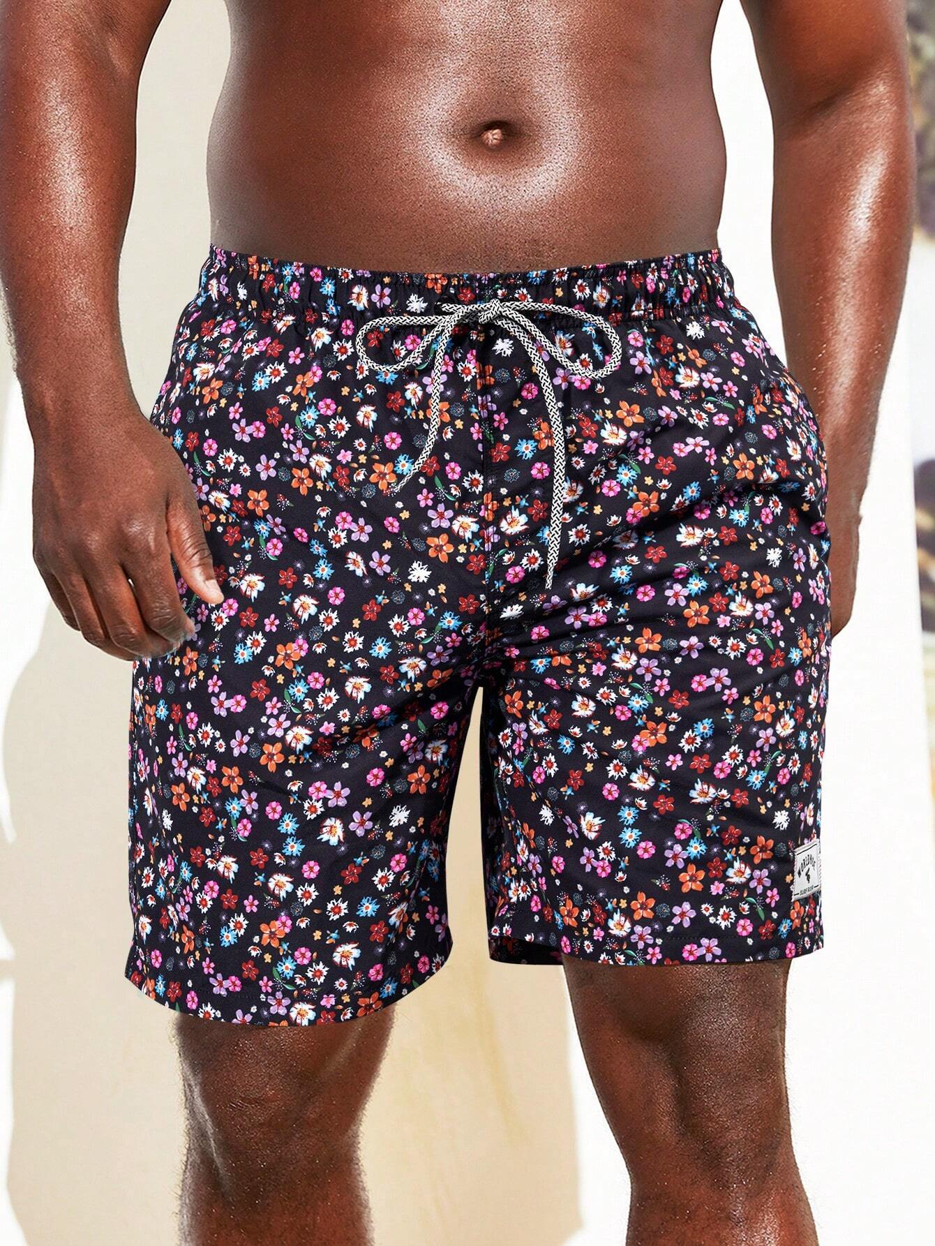 Ditsy Floral Print Non Stretch Shorts-Waves And Trunks
