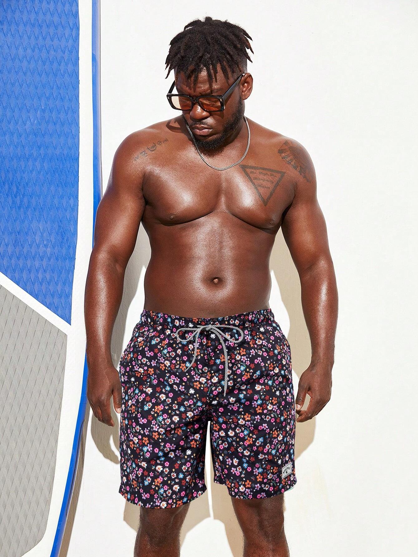 Ditsy Floral Print Non Stretch Shorts-Waves And Trunks