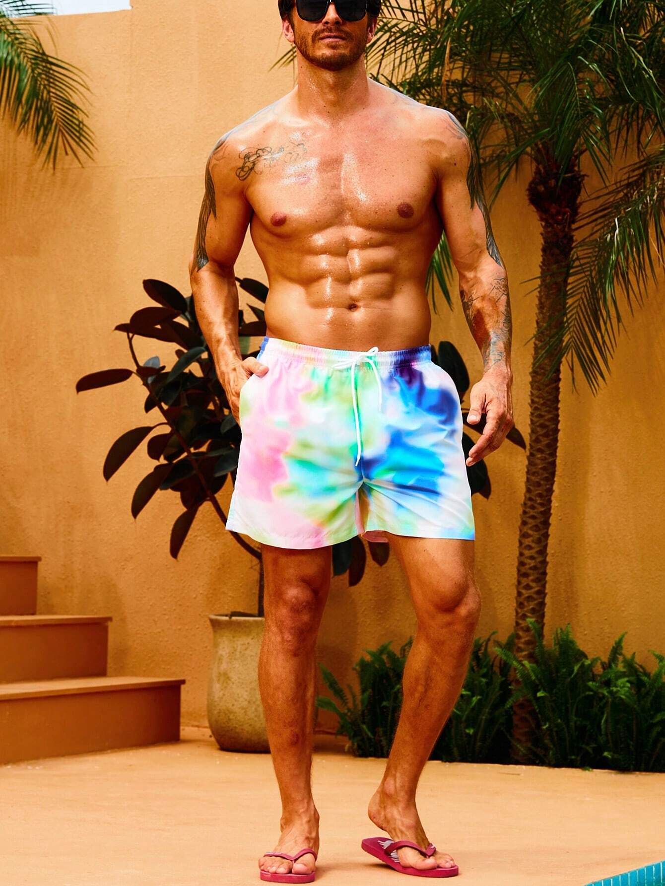 Bottom Waist Swim Trunks-Waves And Trunks