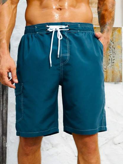 Flap Pocket Swim Trunks-Waves And Trunks