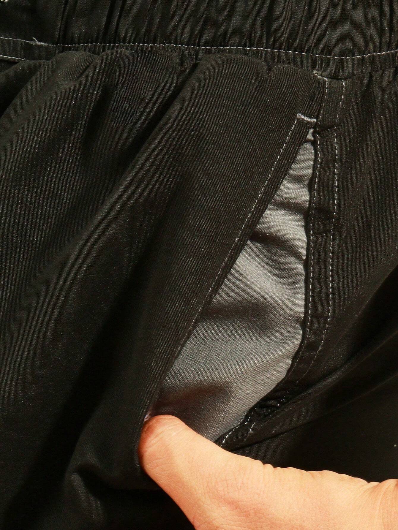 Top Stitching Swim Trunks-Waves And Trunks