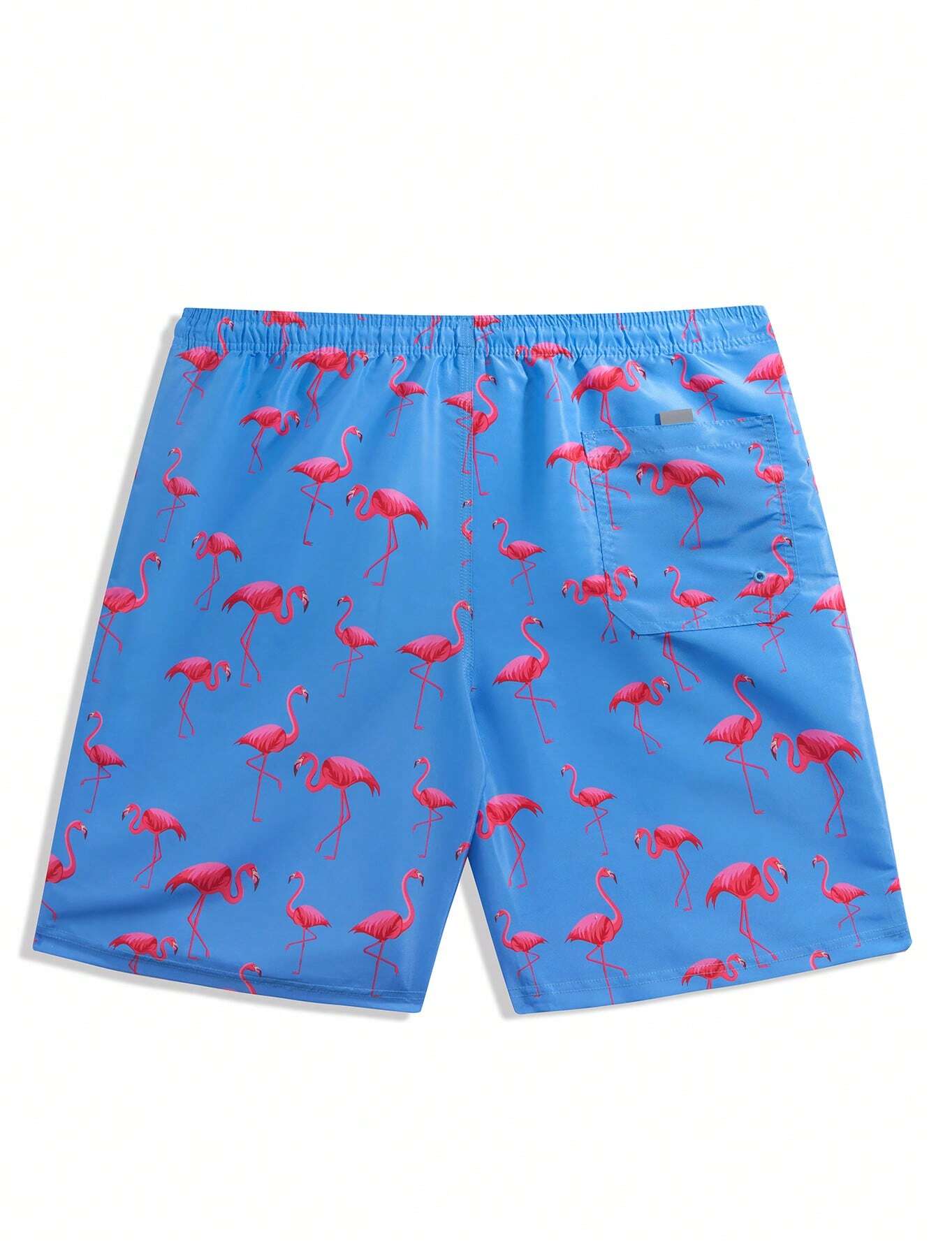 Flamingo Printed Swim Trunks-Waves And Trunks