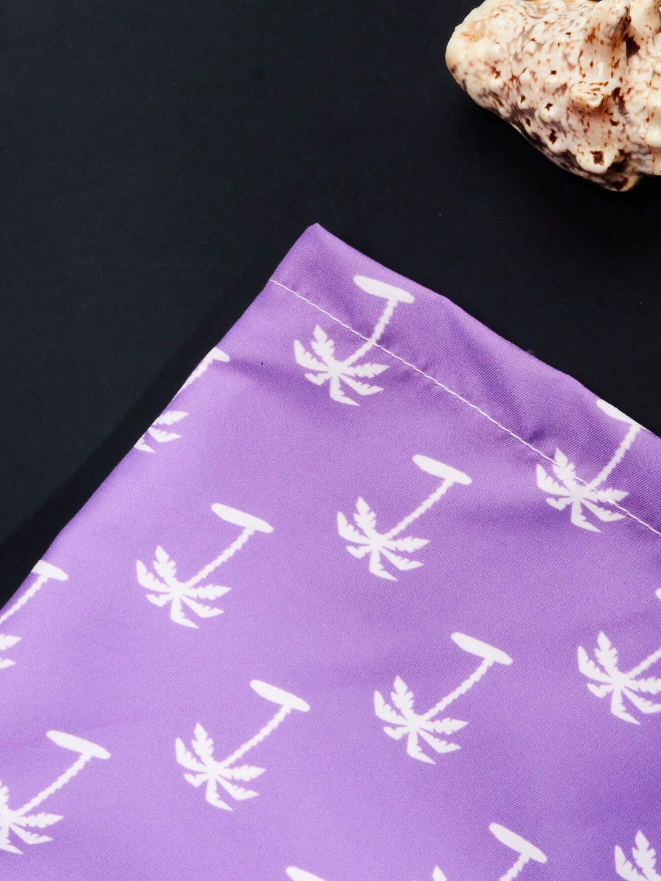 Vibrant Tropical Allover Print Drawstring Waist Swim Trunks-Waves And Trunks