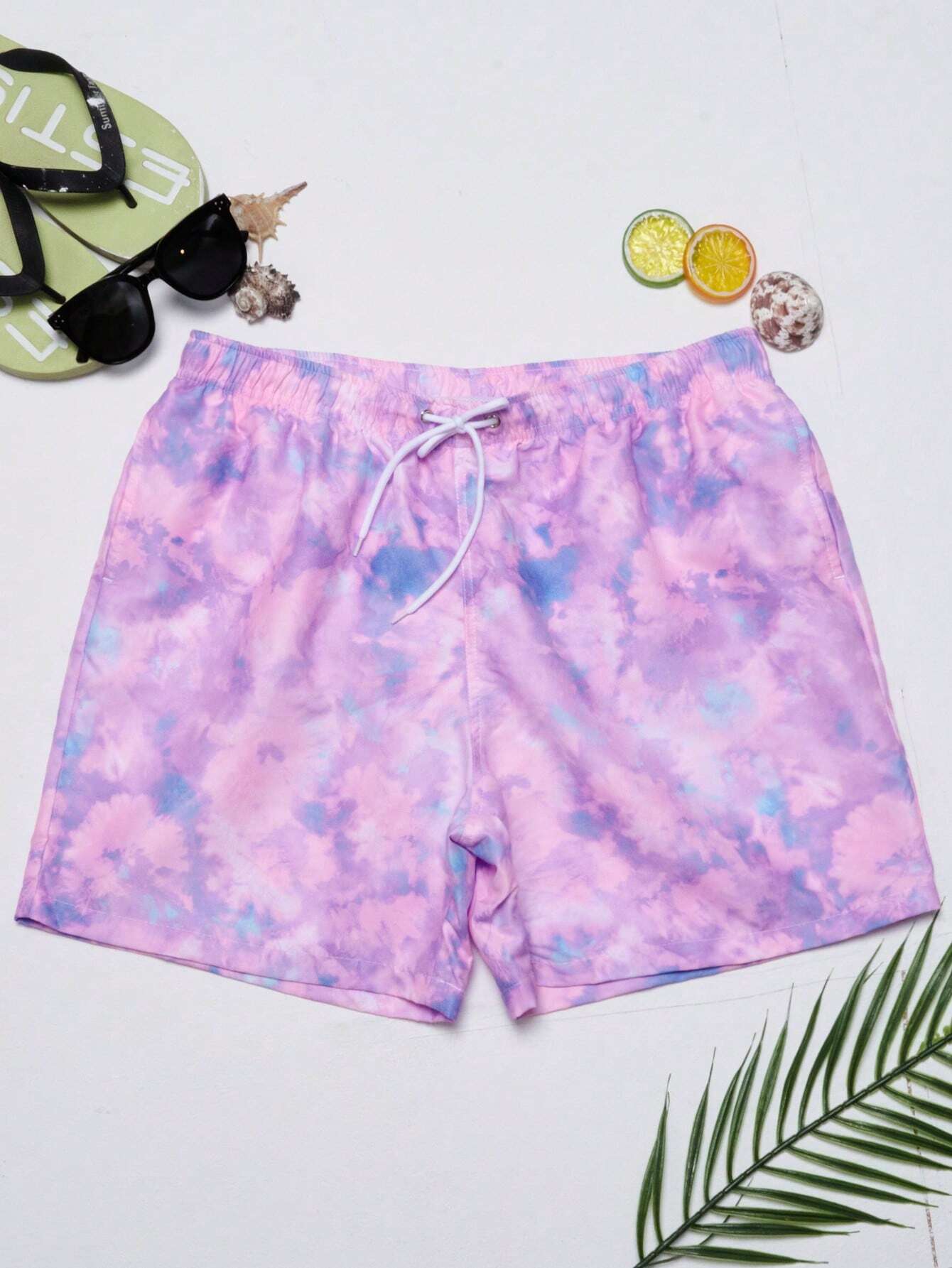 Bottoms Tie Dye Swim Trunks-Waves And Trunks
