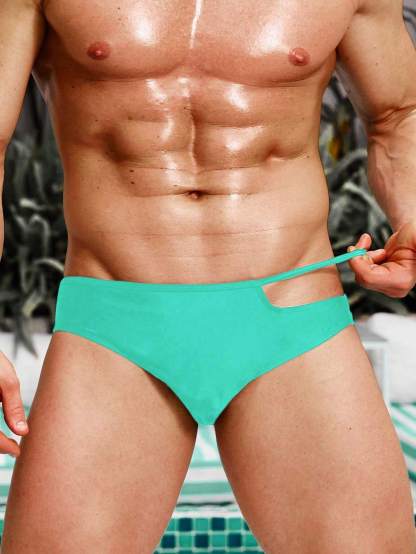 Cut Out Swim Brief-Waves And Trunks