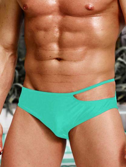 Cut Out Waist Swim Brief-Waves And Trunks