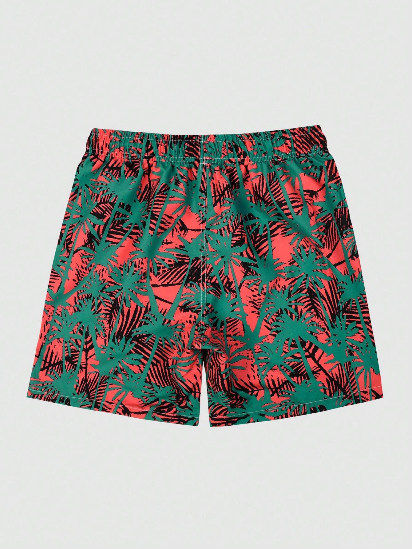 Versatile Drawstring Waist Swim Trunks-Waves And Trunks
