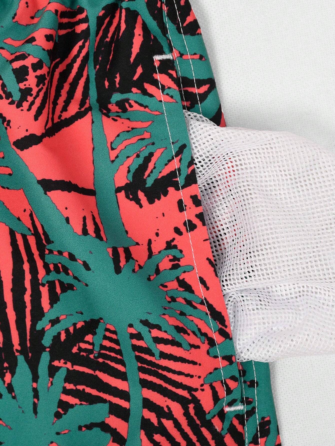 Versatile Drawstring Waist Swim Trunks-Waves And Trunks