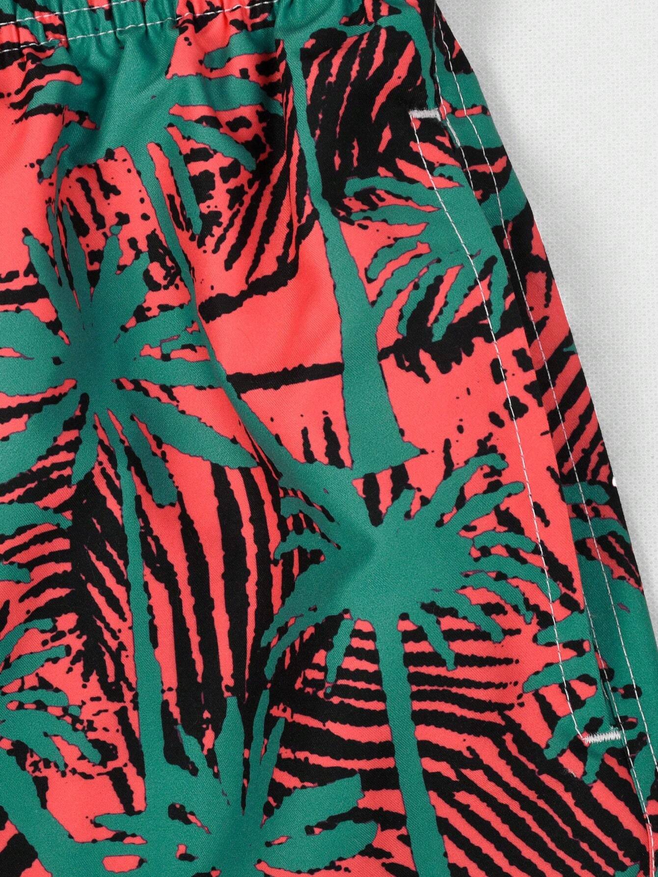 Versatile Drawstring Waist Swim Trunks-Waves And Trunks