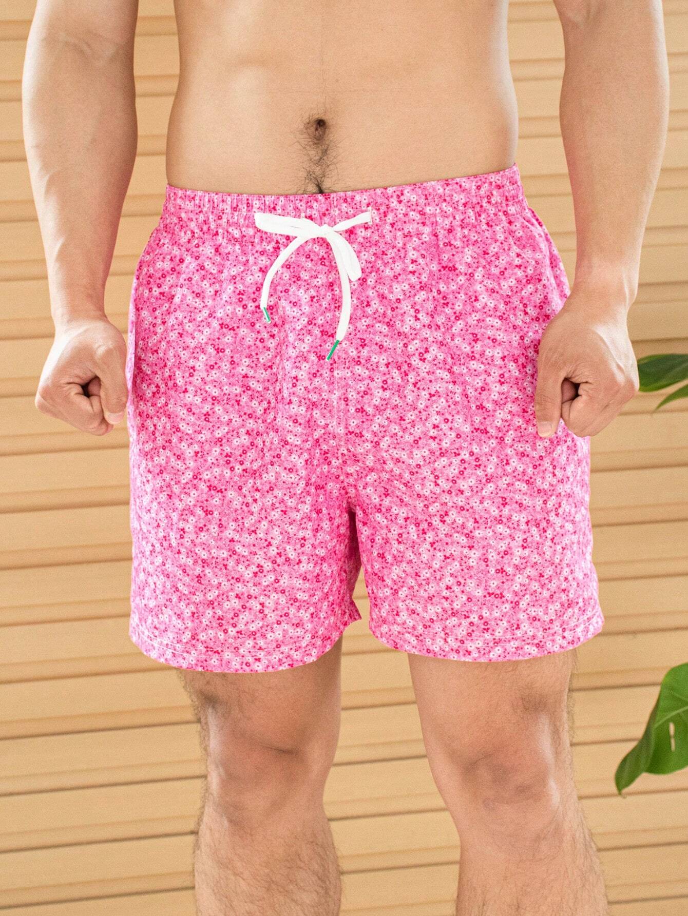 Ditsy Floral Print Swim Trunk-Waves And Trunks