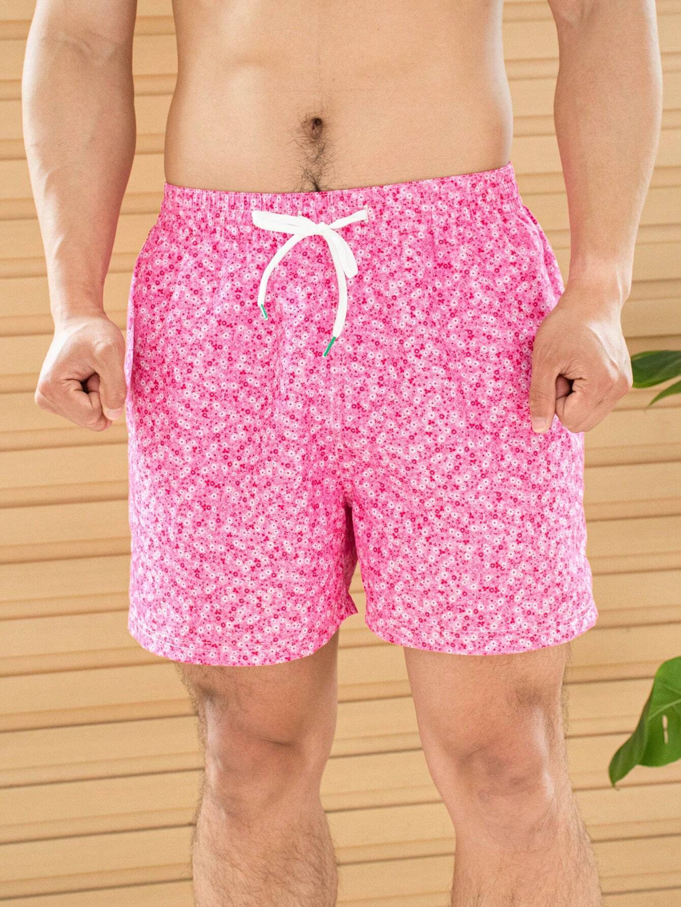 Ditsy Floral Print Swim Trunk-Waves And Trunks