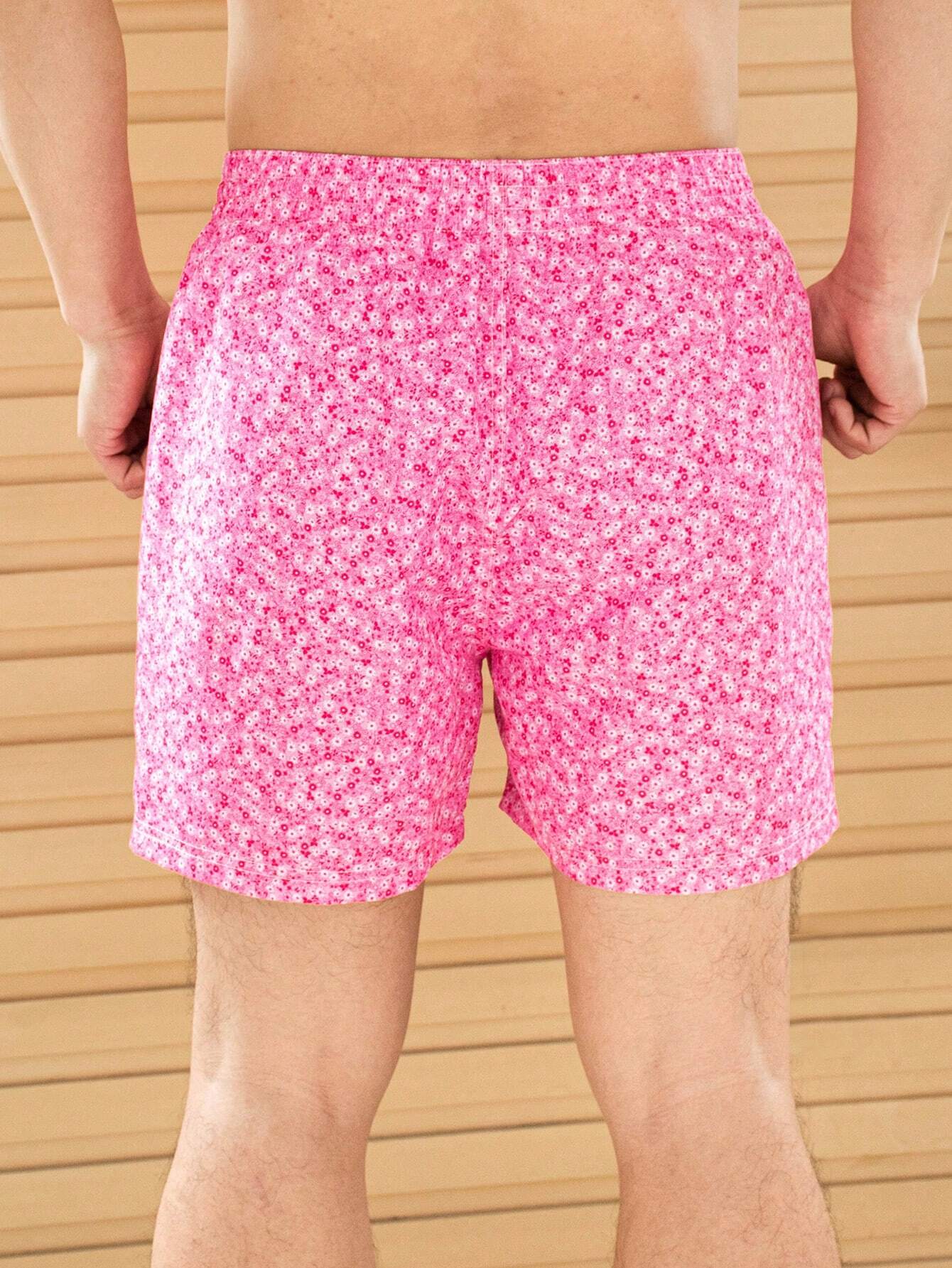 Ditsy Floral Print Swim Trunk-Waves And Trunks
