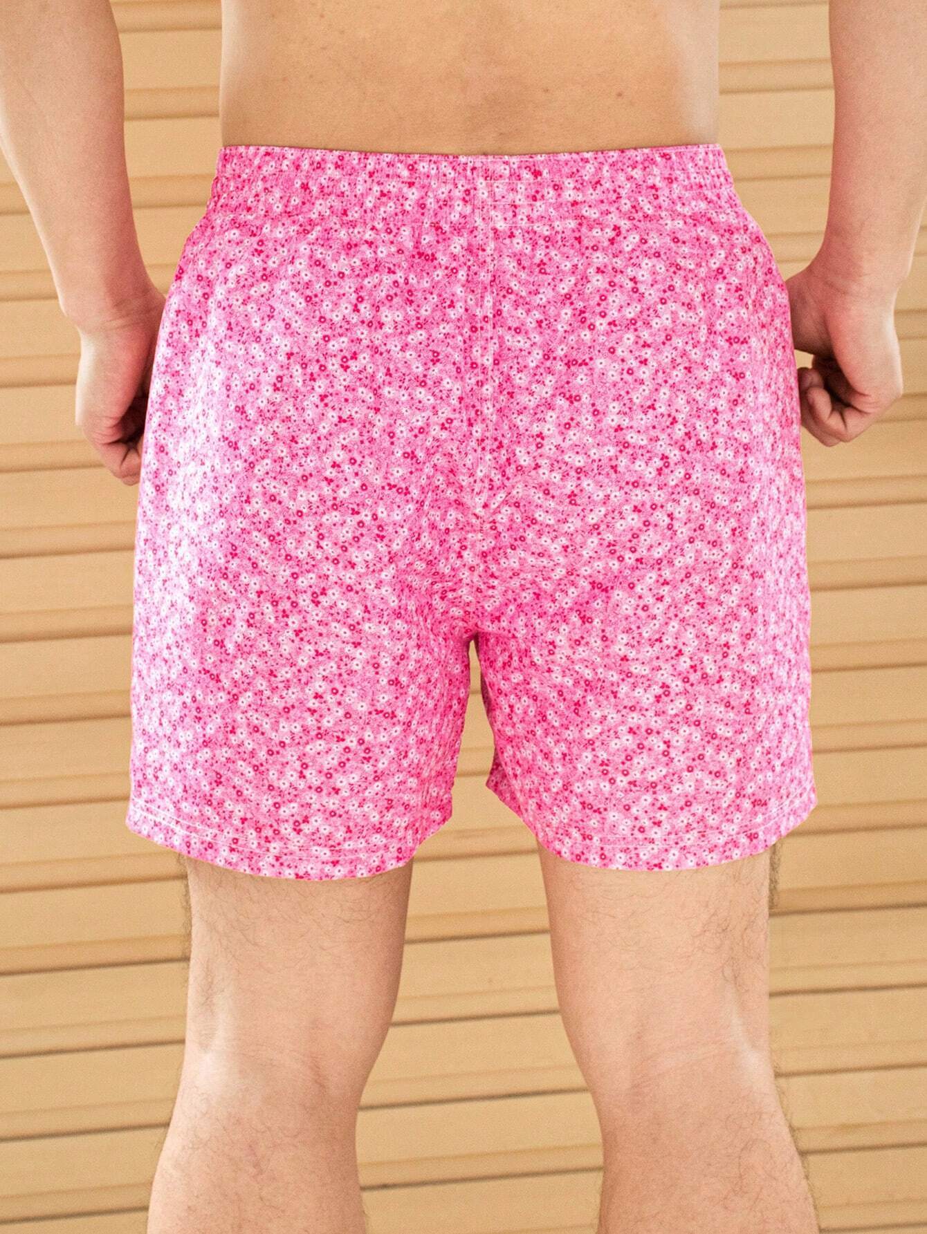 Ditsy Floral Print Swim Trunk-Waves And Trunks