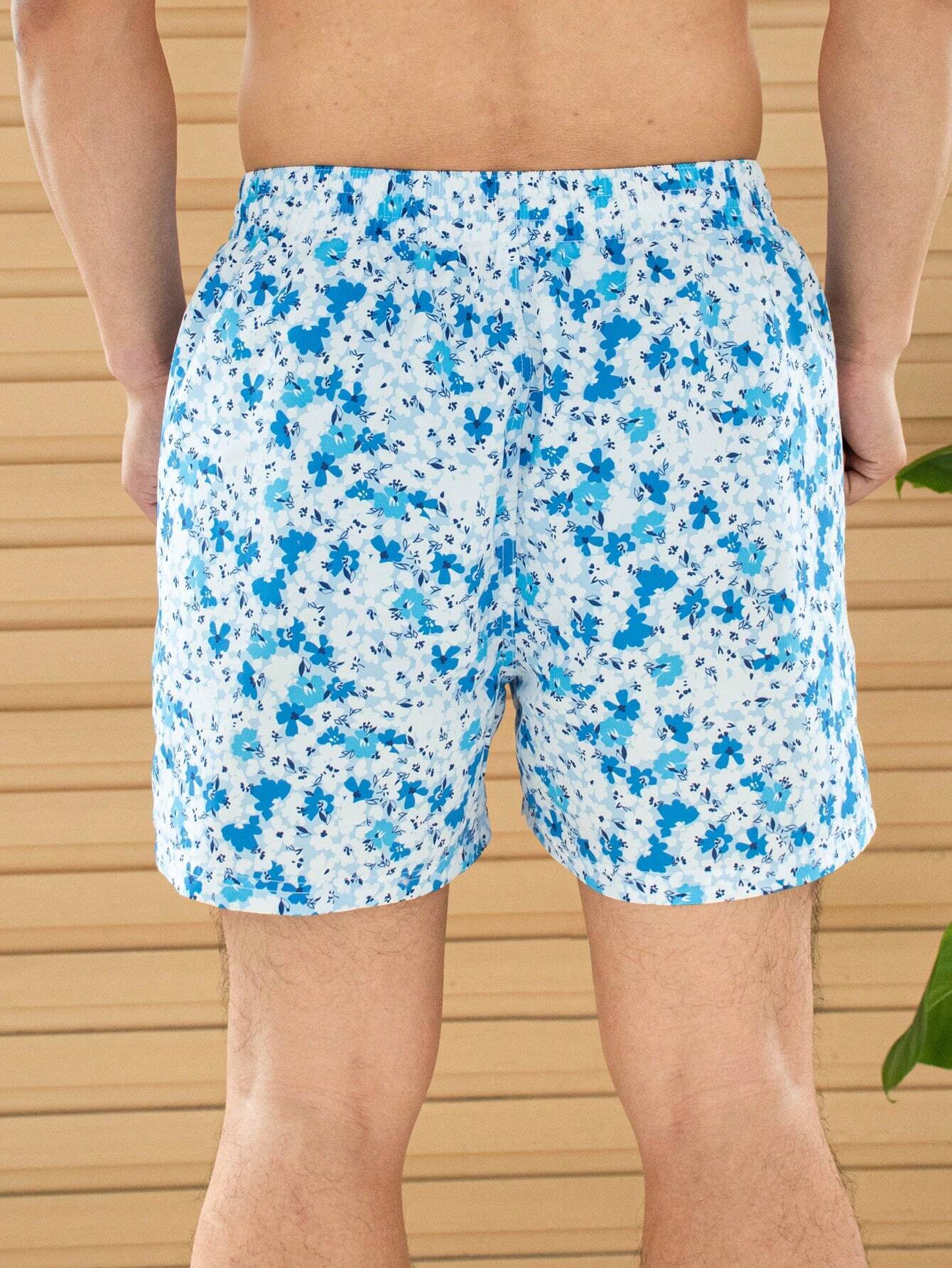 Ditsy Floral Swim Trunks-Waves And Trunks