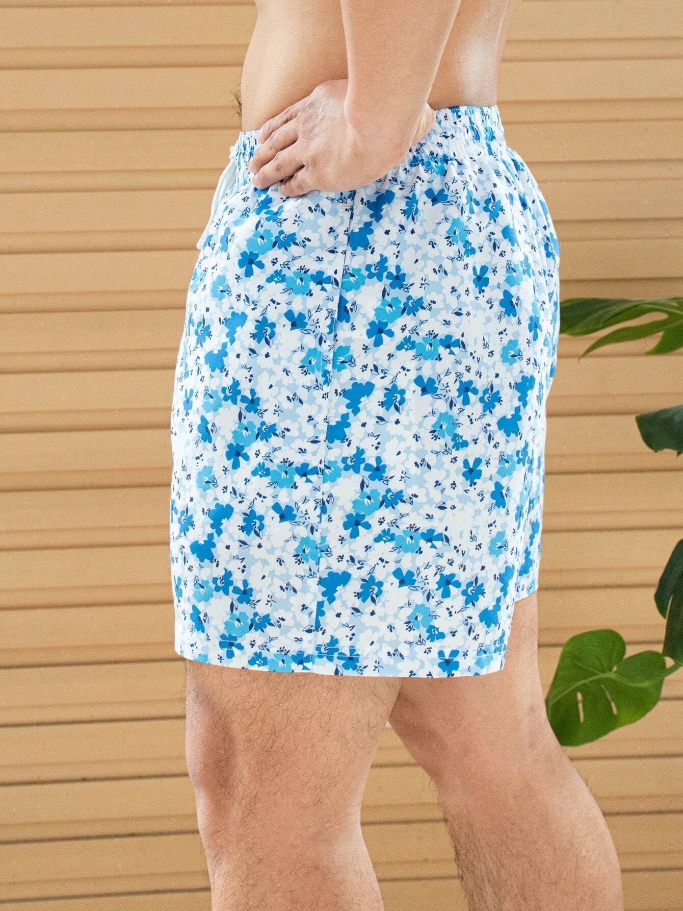 Ditsy Floral Swim Trunks-Waves And Trunks