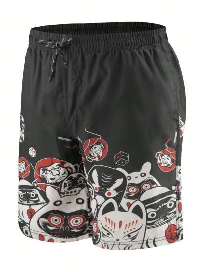 Cartoon Animals Swim Shorts-Waves And Trunks