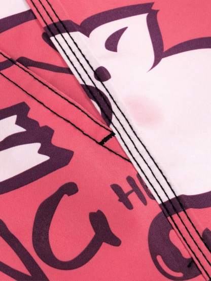 Cartoon And Letter Graphic Print Swim Shorts-Waves And Trunks