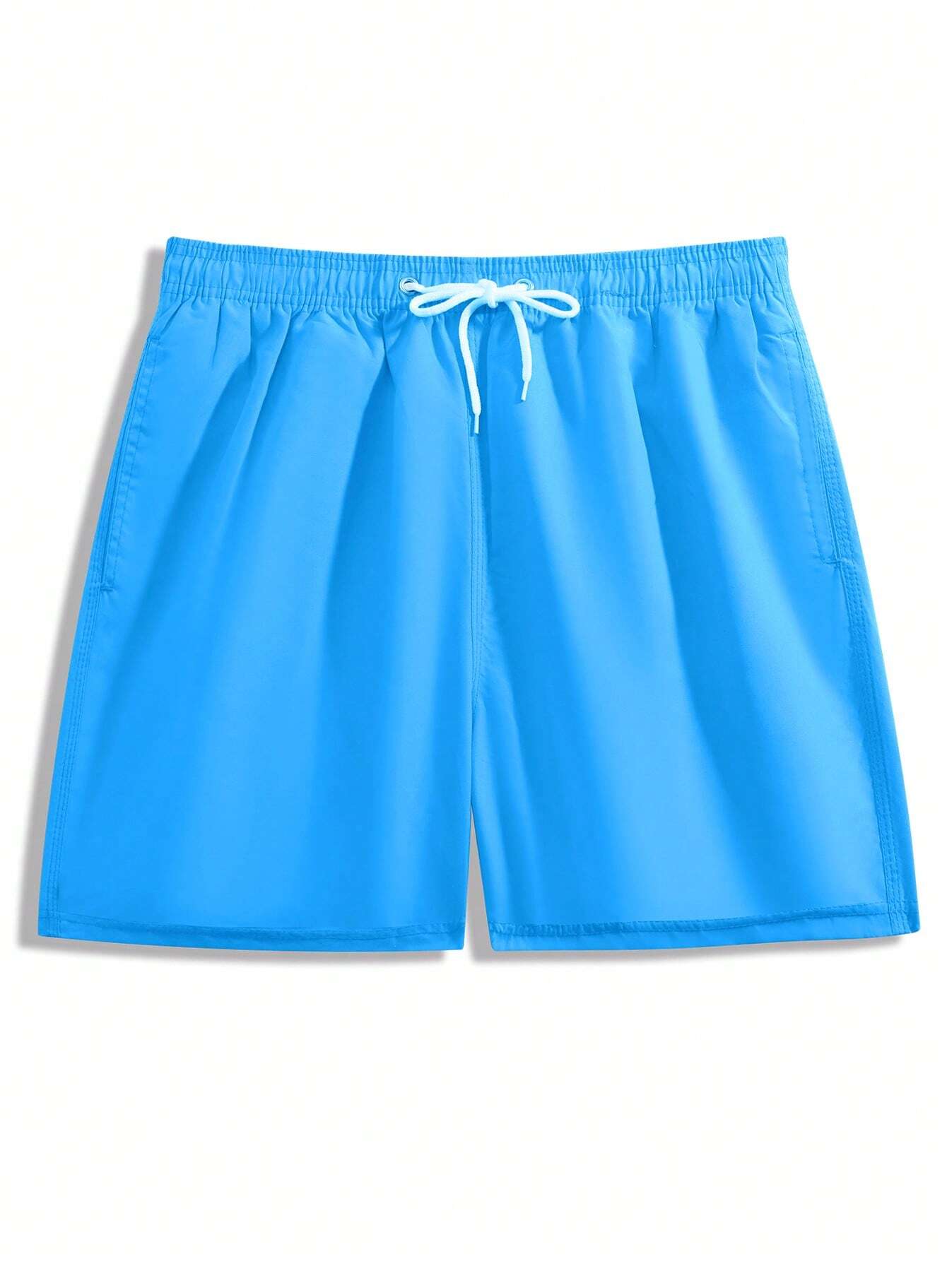 Drawstring Waist Swim Trunks-Waves And Trunks