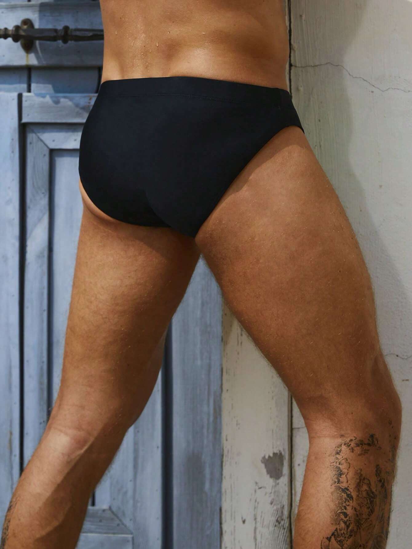 High Stretch Swim Brief-Waves And Trunks