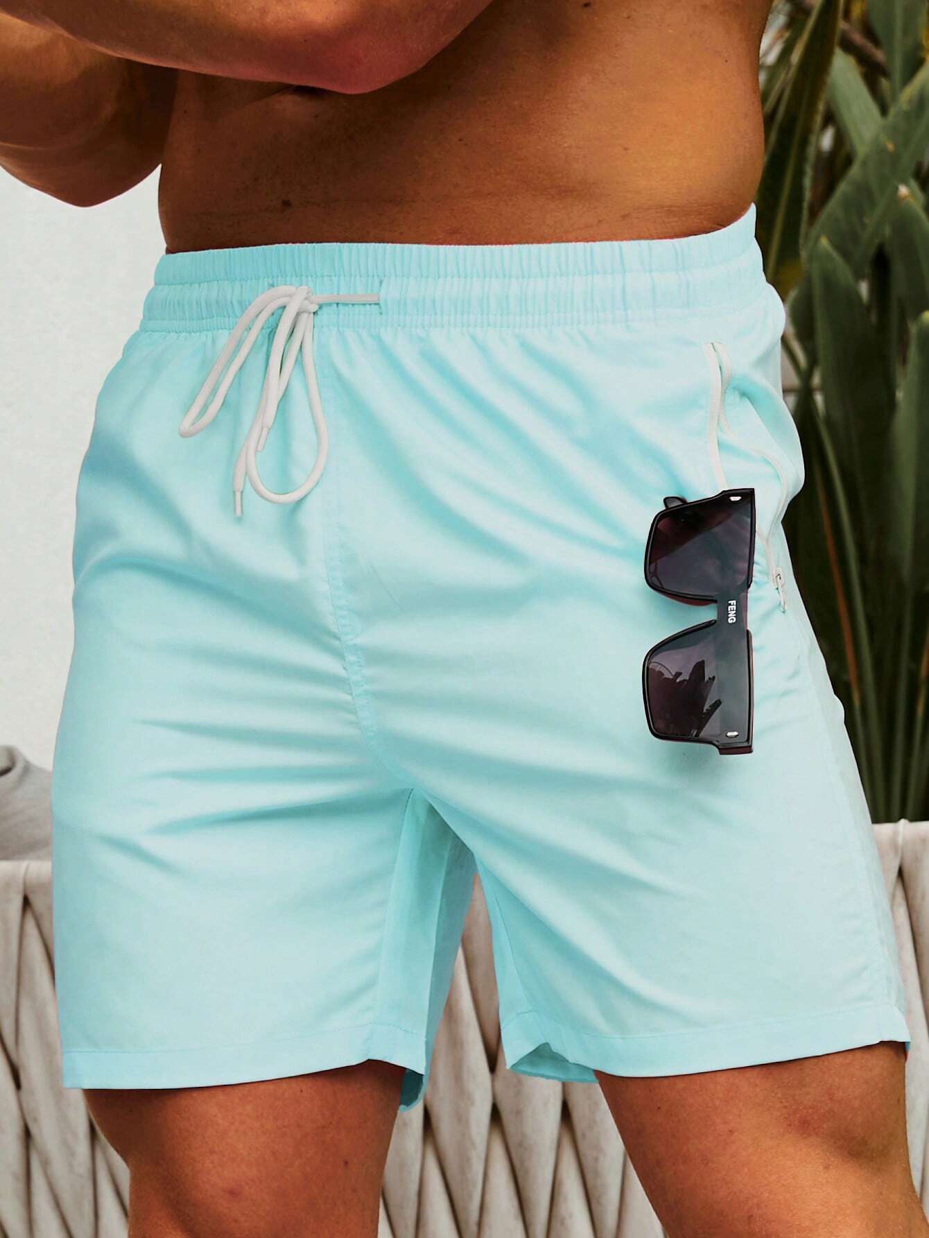 Zip Pocket Swim Trunks-Waves And Trunks