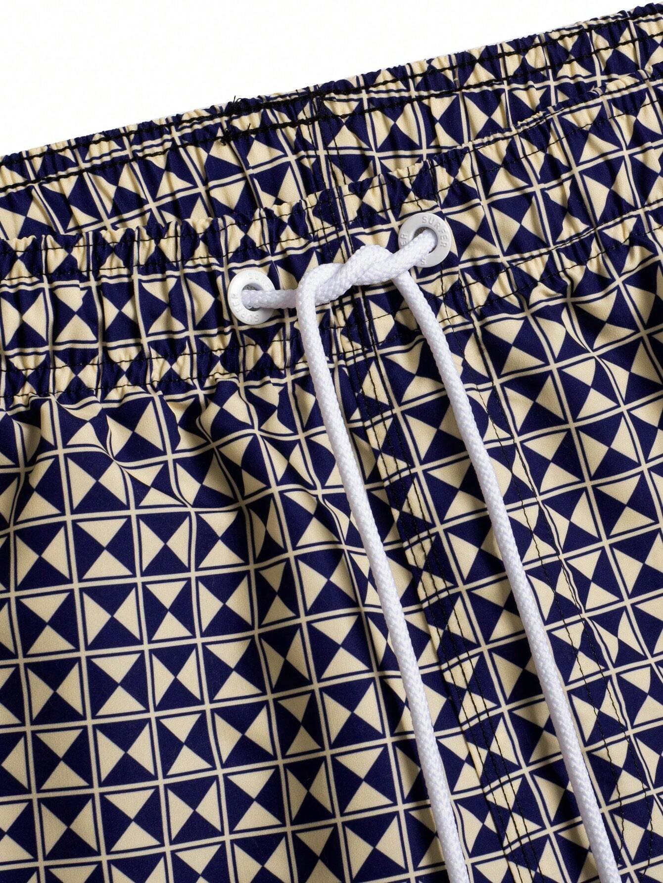 Vibrant Patterned Swim Trunks-Waves And Trunks