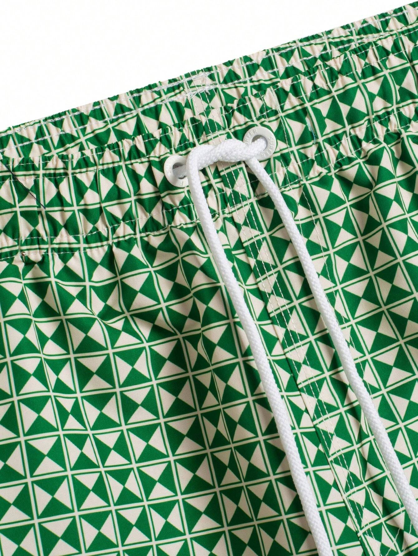 Non Stretch Allover Print Swim Trunks-Waves And Trunks