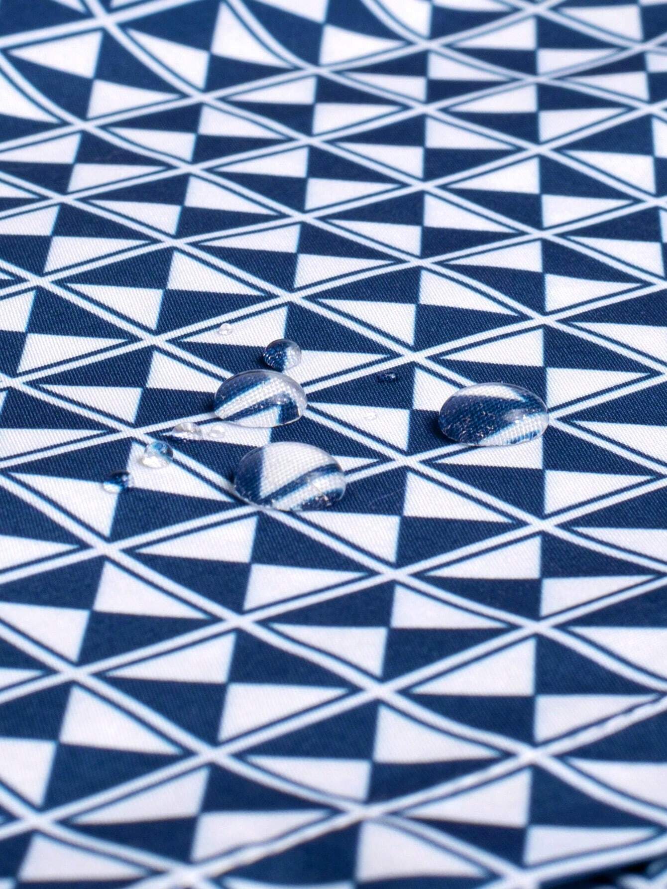 Vibrant Patterned Swim Trunks-Waves And Trunks