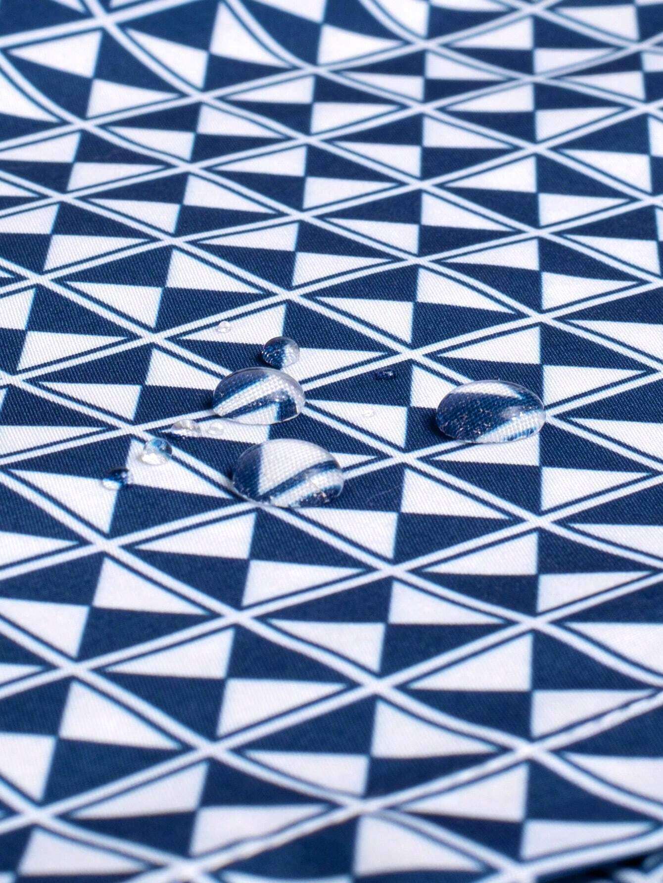 Vibrant Patterned Swim Trunks-Waves And Trunks