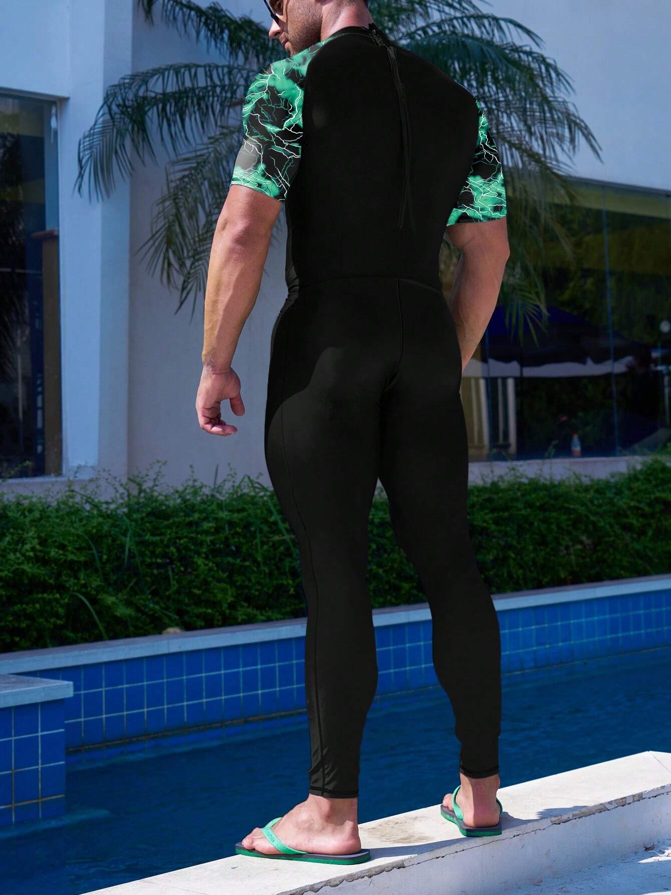 Animal Print Full Body Swimsuit-Waves And Trunks