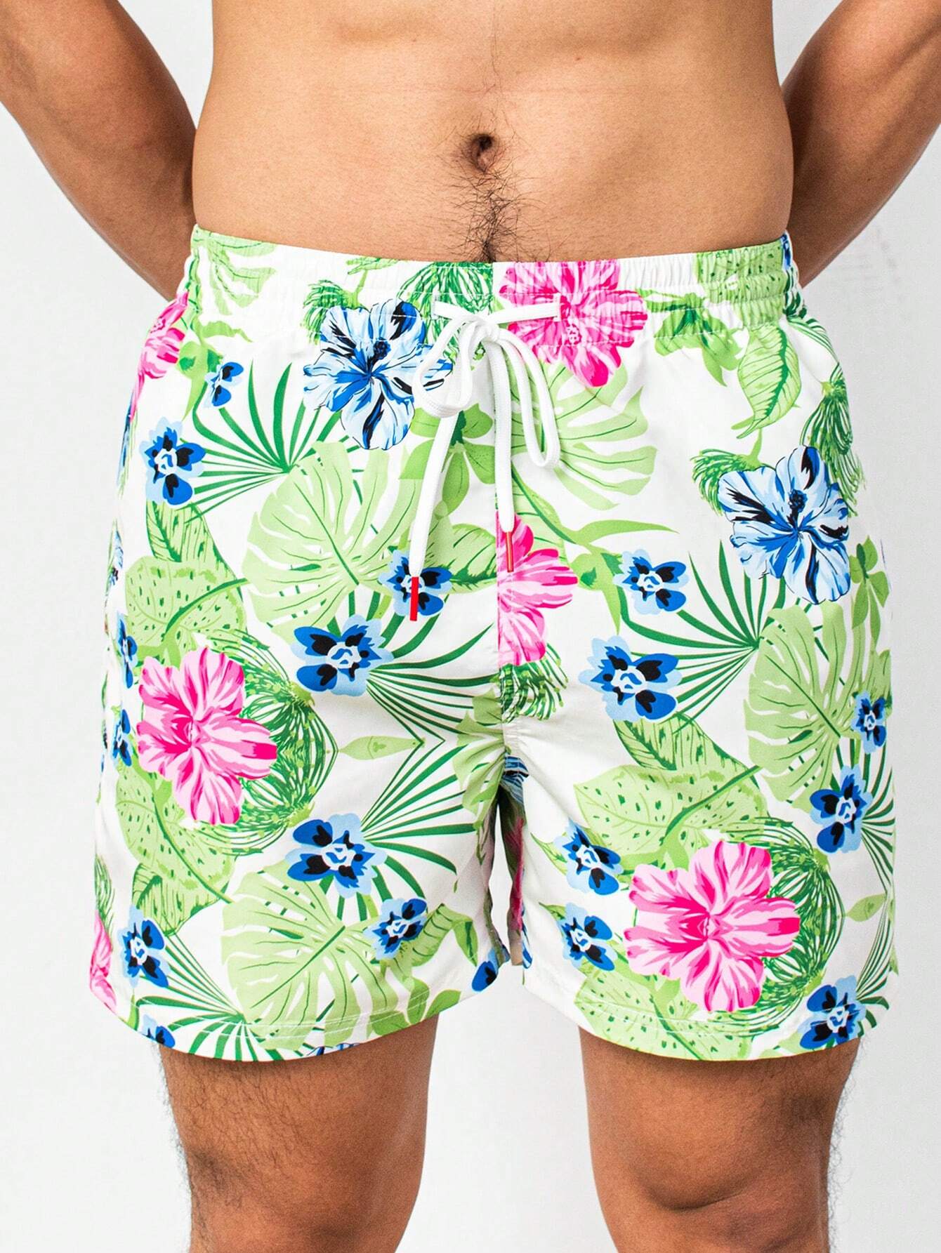 Tropical Paradise Vibrant Swim Trunks-Waves And Trunks