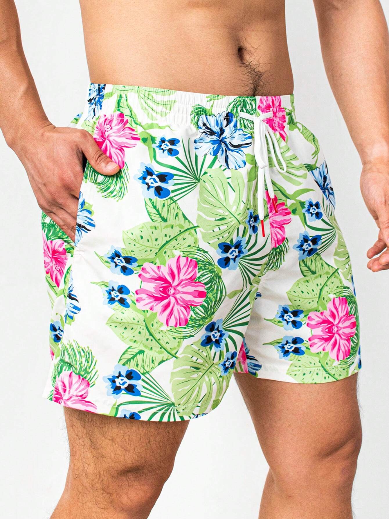 Tropical Paradise Vibrant Swim Trunks-Waves And Trunks