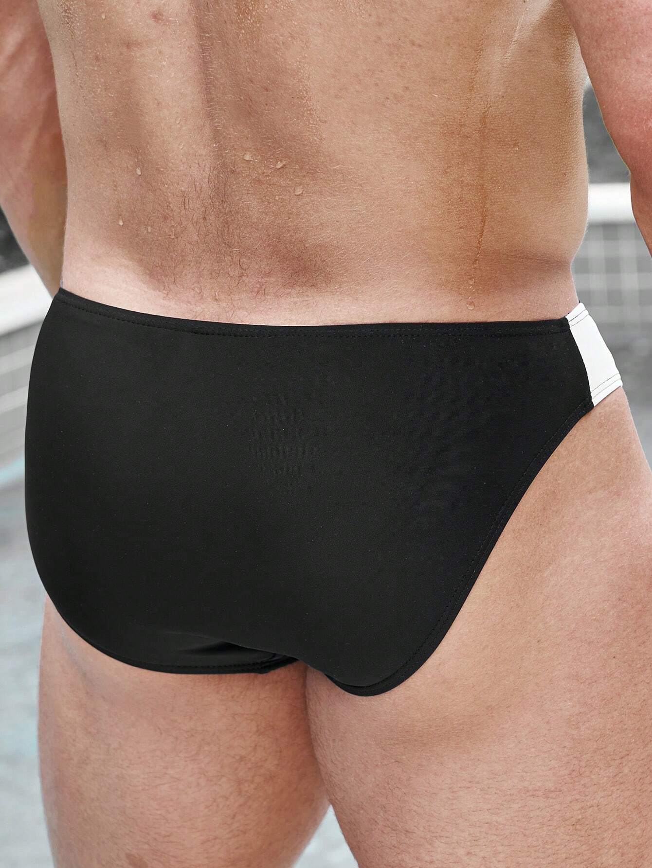 Metal Buckle Detail Swim Brief-Waves And Trunks