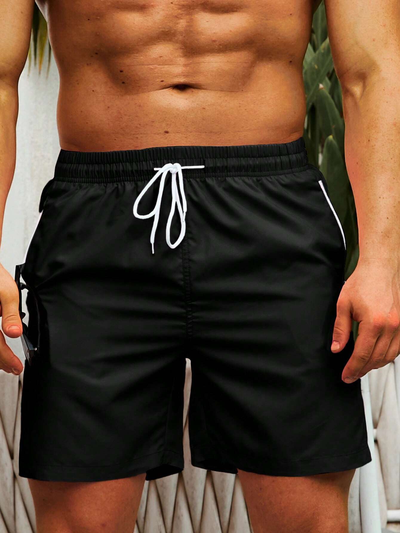Zip Pocket Swim Trunks-Waves And Trunks