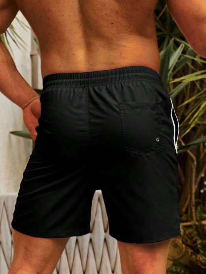 Zip Pocket Swim Trunks-Waves And Trunks