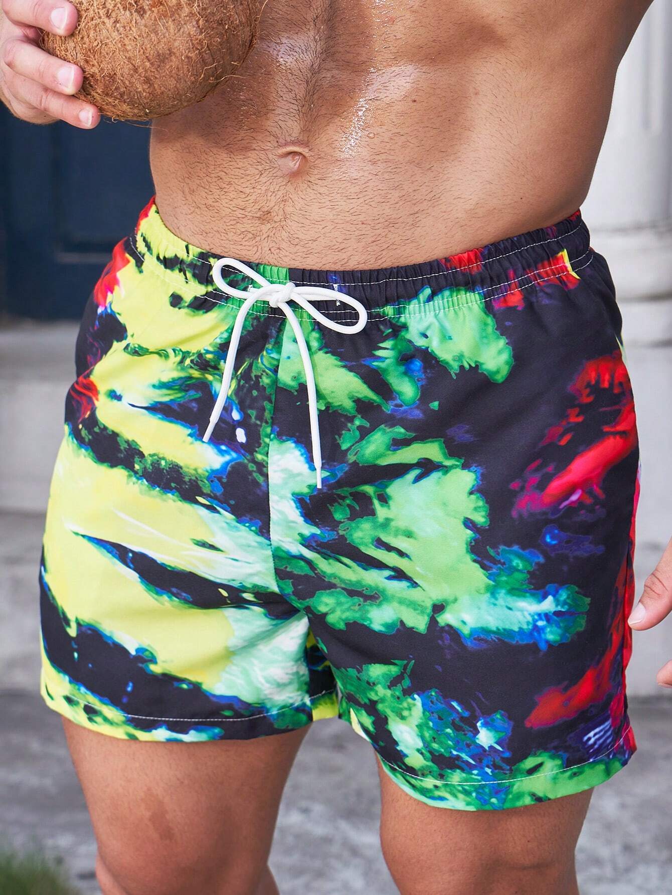 Non Stretch Waist Swim Trunks-Waves And Trunks
