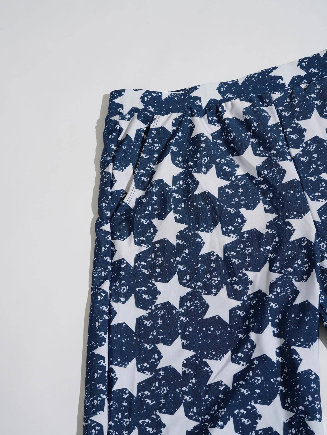 Star Print Swim Trunks-Waves And Trunks