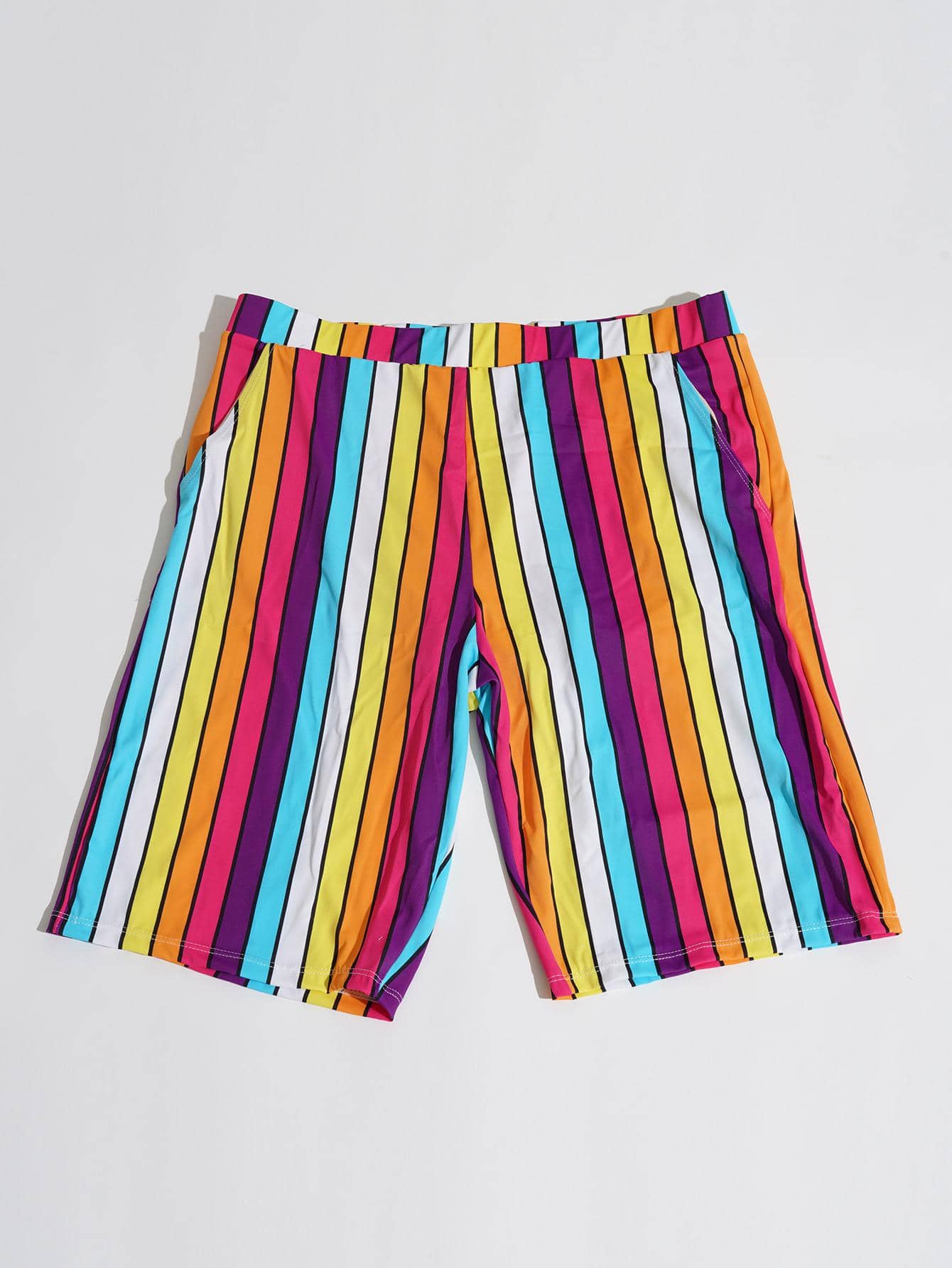 Allover Print Medium Stretch Swim Trunks-Waves And Trunks