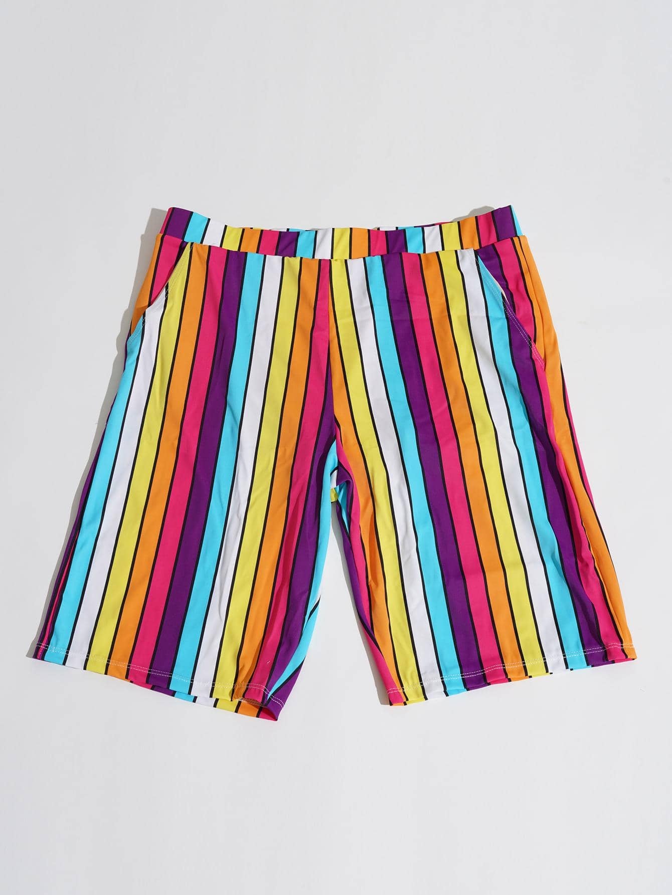 Allover Print Medium Stretch Swim Trunks-Waves And Trunks