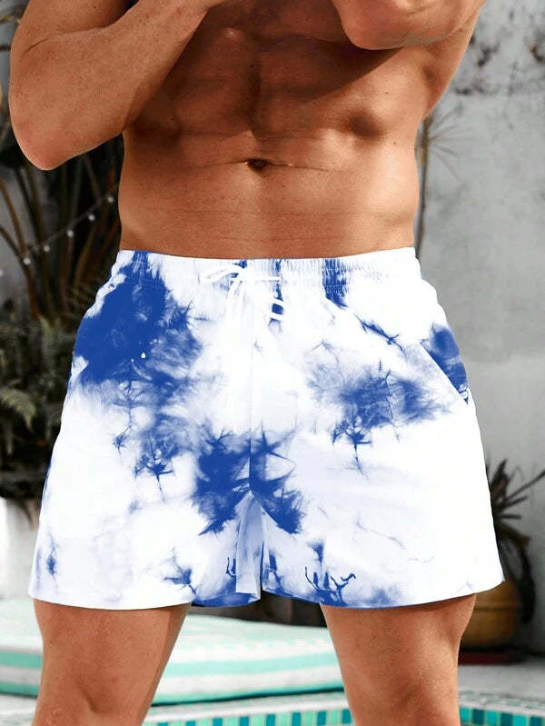 Drawstring Boho Swim Trunks-Waves And Trunks