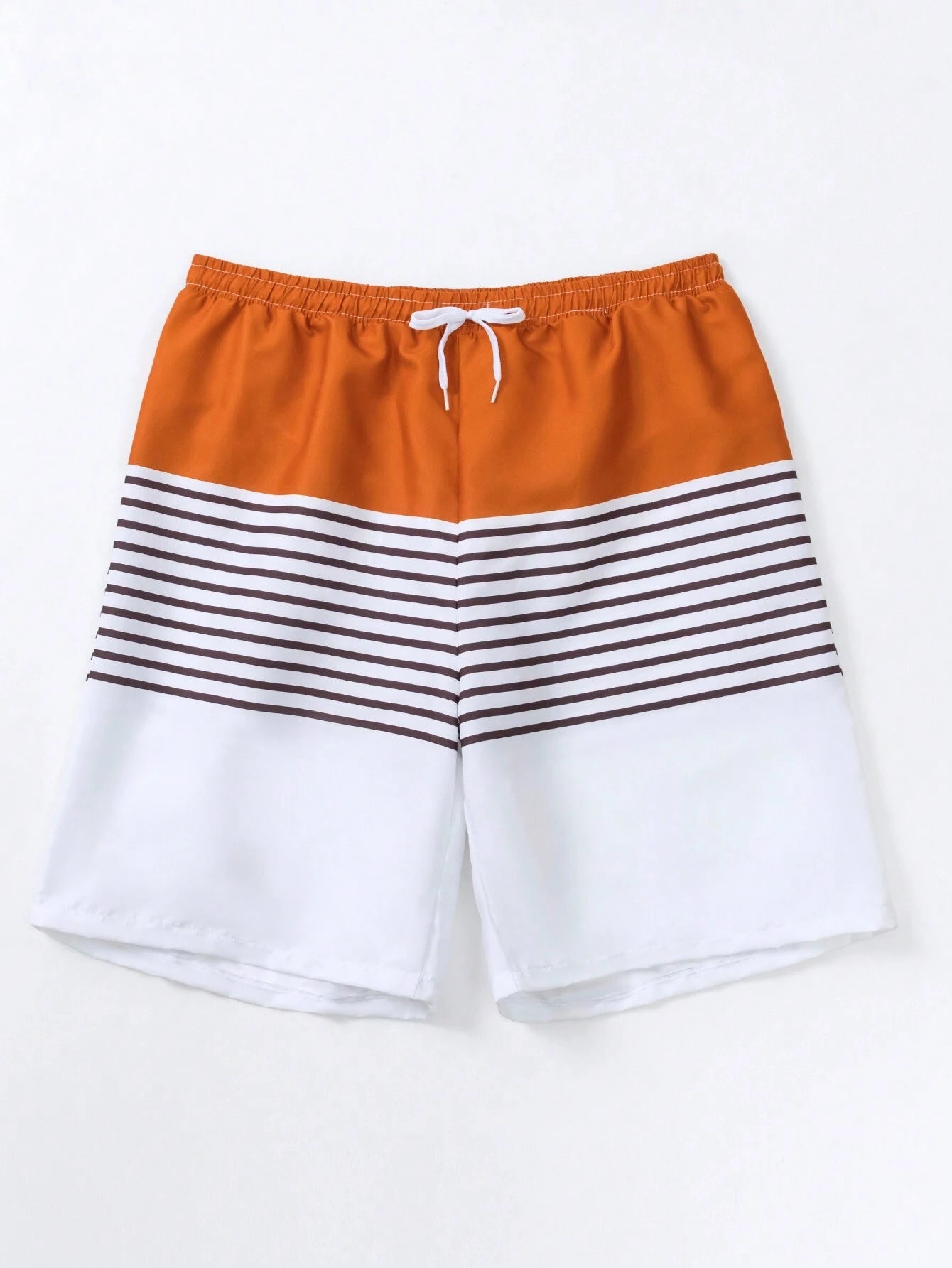 Drawstring Waist Shorts-Waves And Trunks