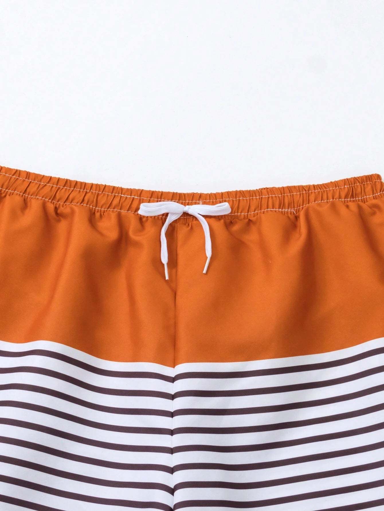 Drawstring Waist Shorts-Waves And Trunks