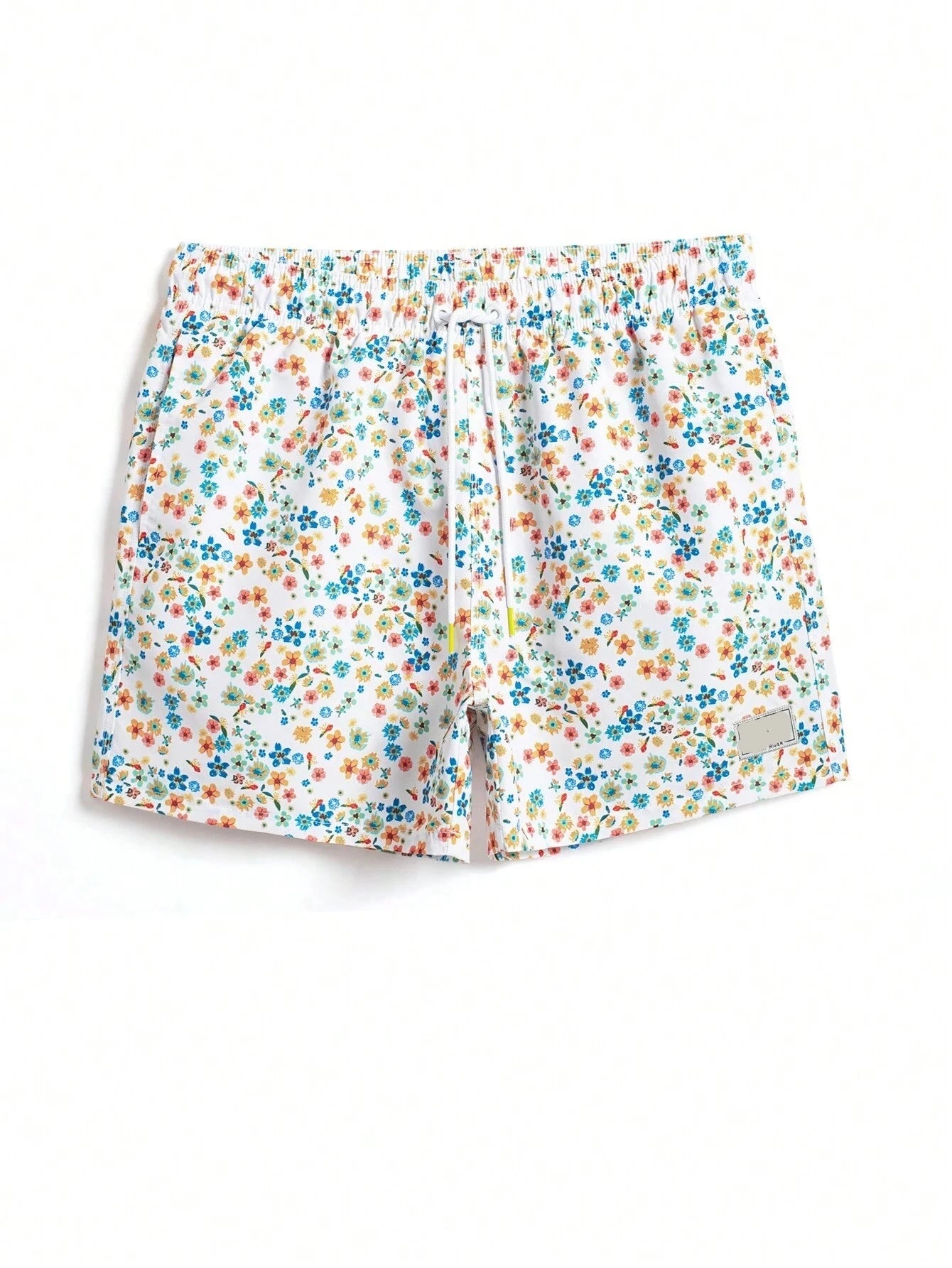 Ditsy Floral Drawstring Swim Trunks-Waves And Trunks