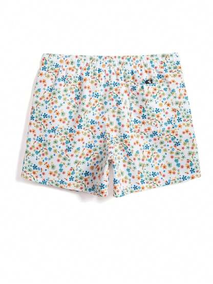 Ditsy Floral Drawstring Swim Trunks-Waves And Trunks