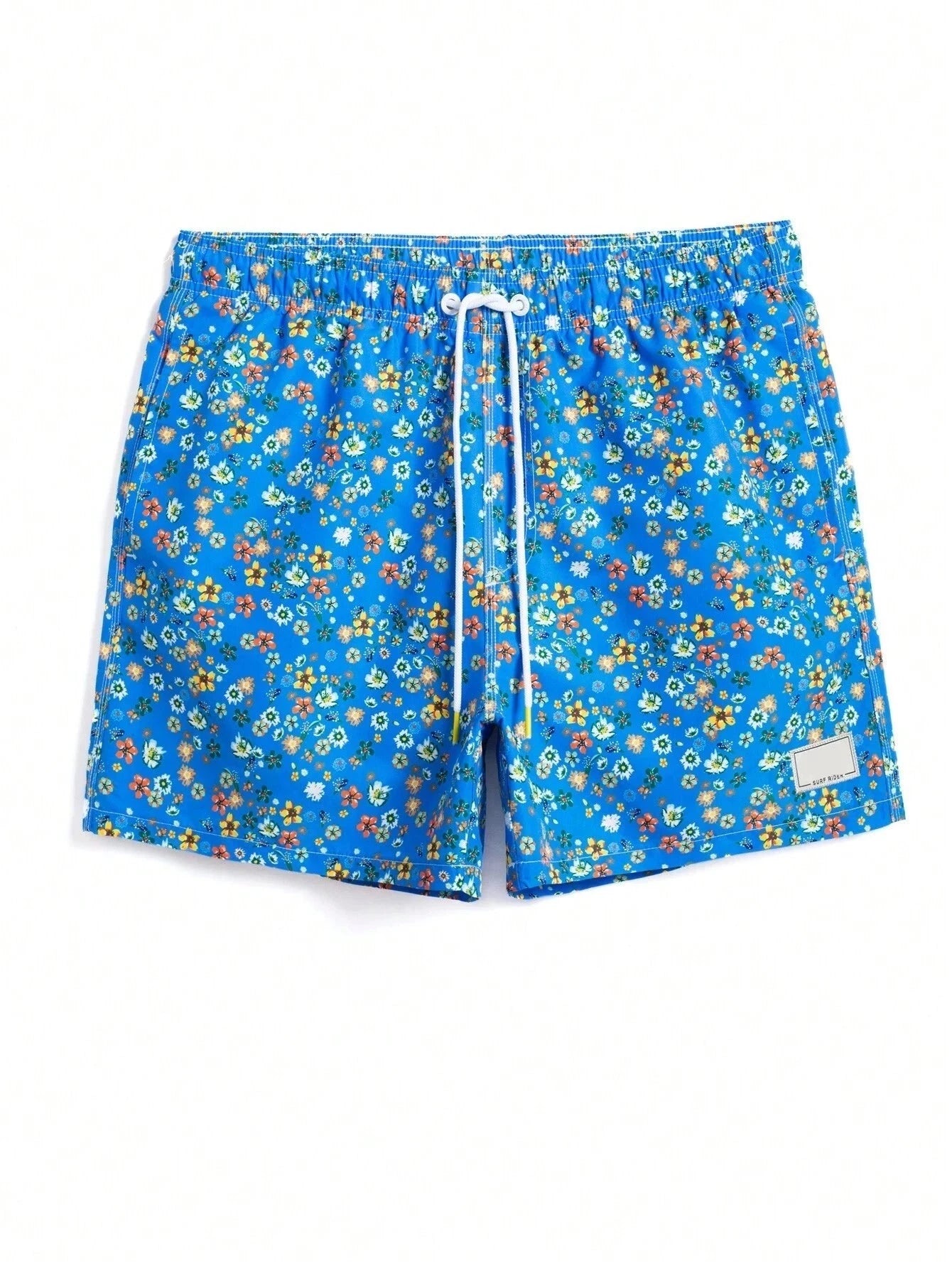 Ditsy Floral Drawstring Swim Trunks-Waves And Trunks