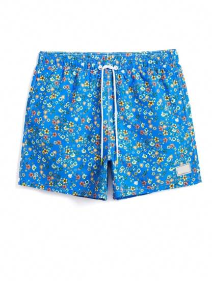 Ditsy Floral Drawstring Swim Trunks-Waves And Trunks
