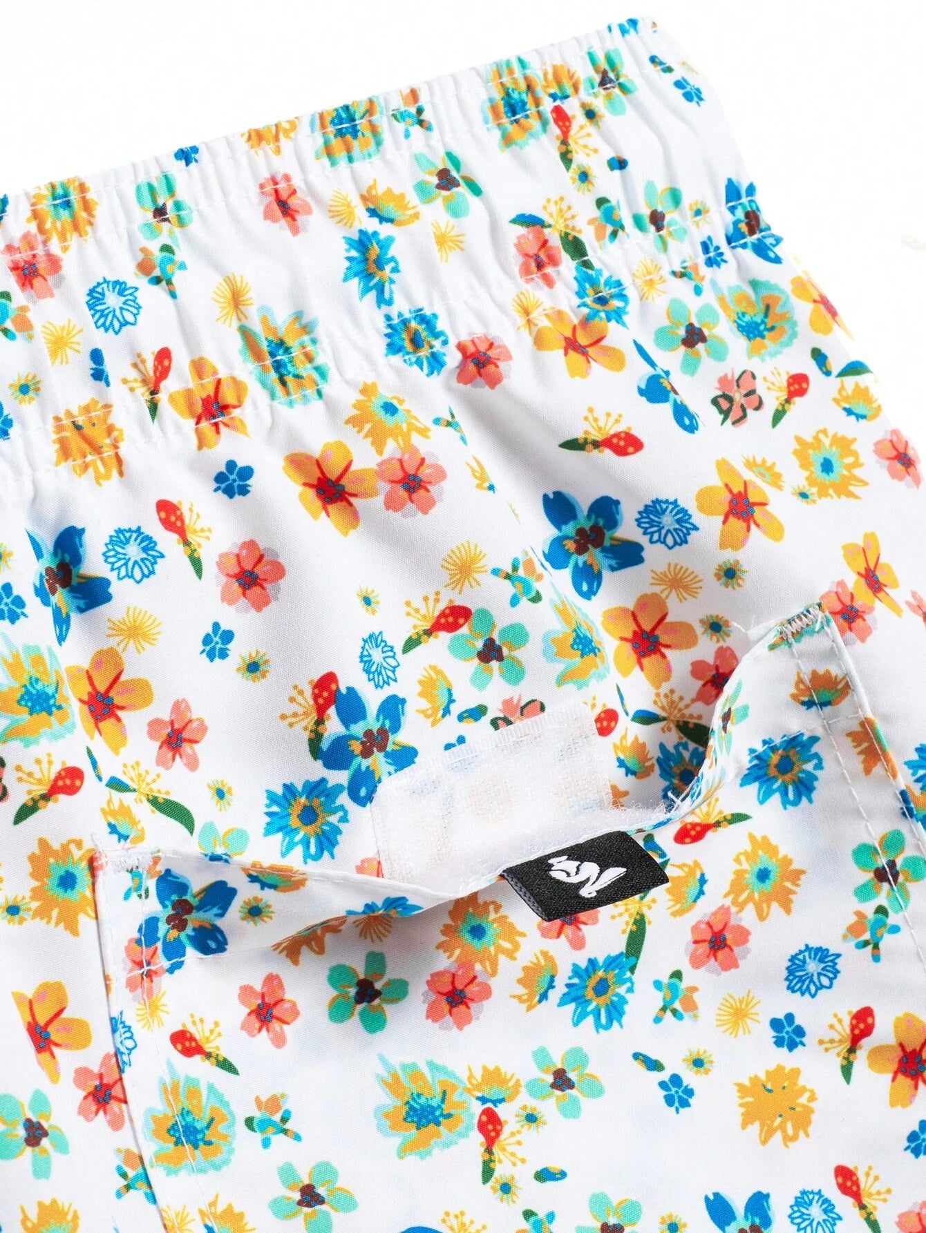 Ditsy Floral Drawstring Swim Trunks-Waves And Trunks