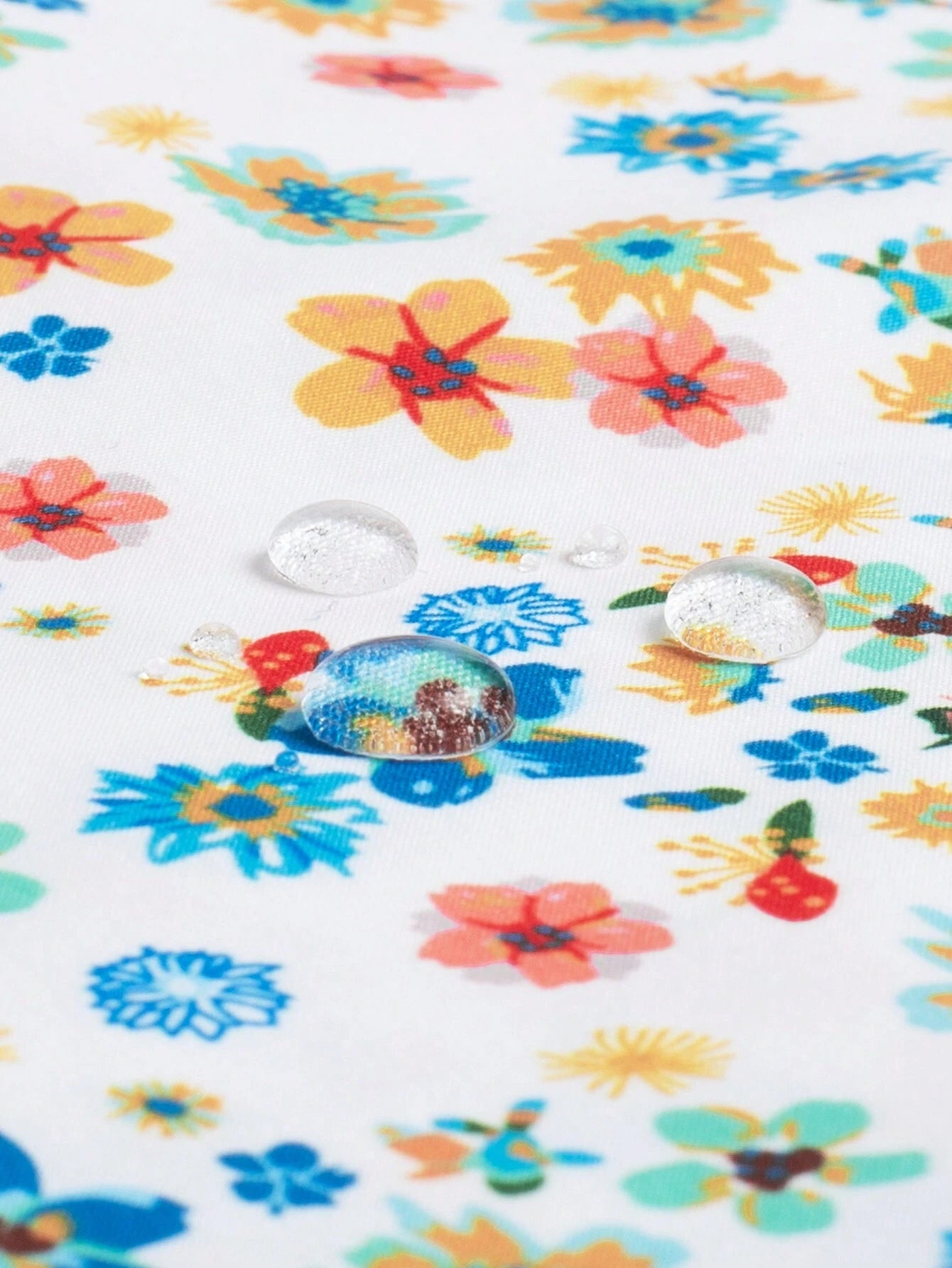 Ditsy Floral Drawstring Swim Trunks-Waves And Trunks