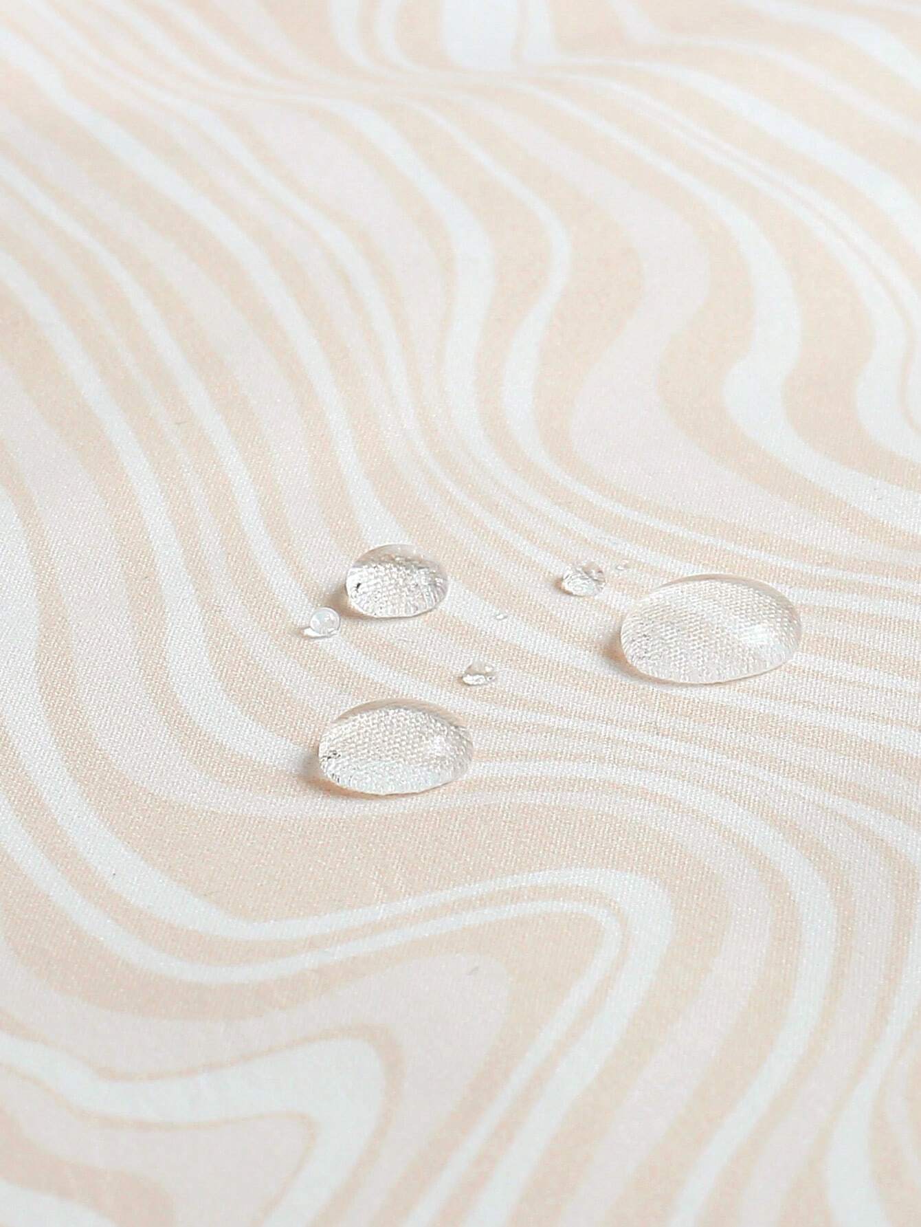 Wave Striped Patched Detail Swim Trunks-Waves And Trunks