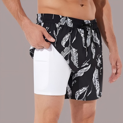 Swim Trunks Swim Shorts for Men Quick Dry 5 inch Inseam