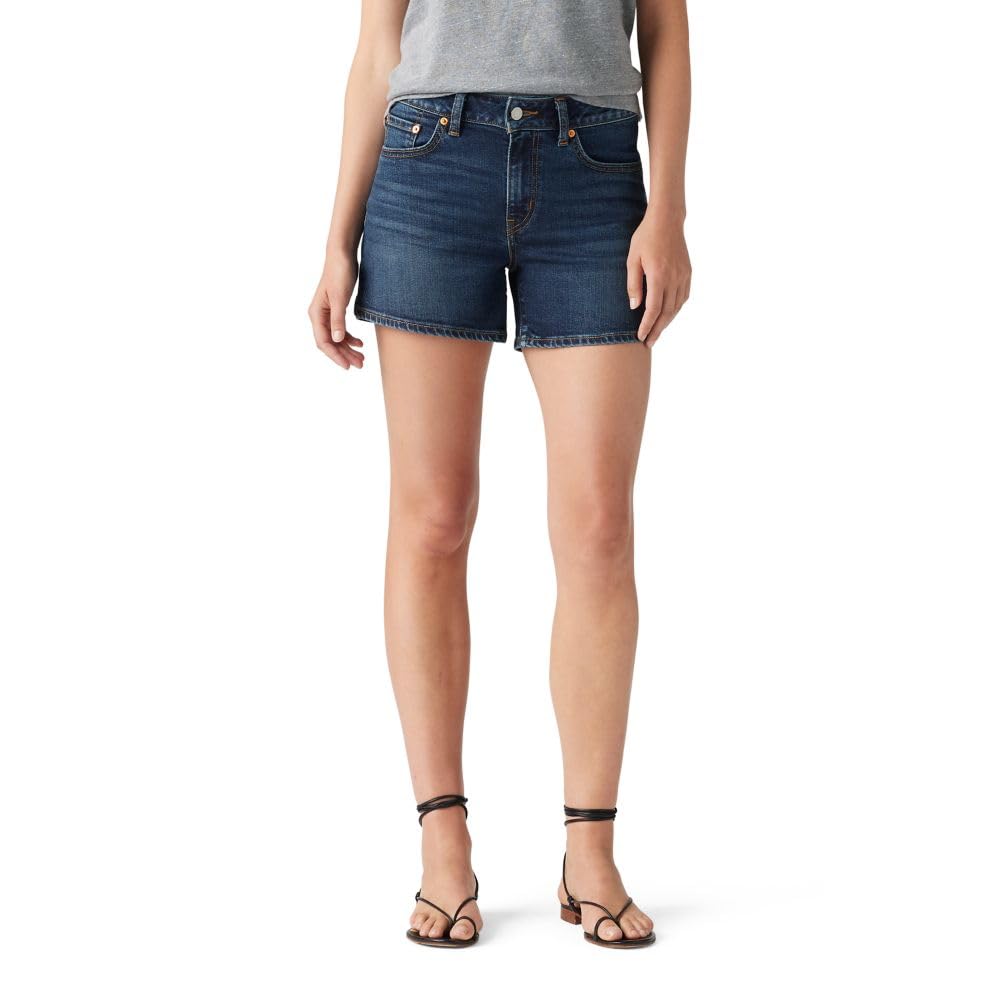 Zipper Closure A Line Shorts For Women